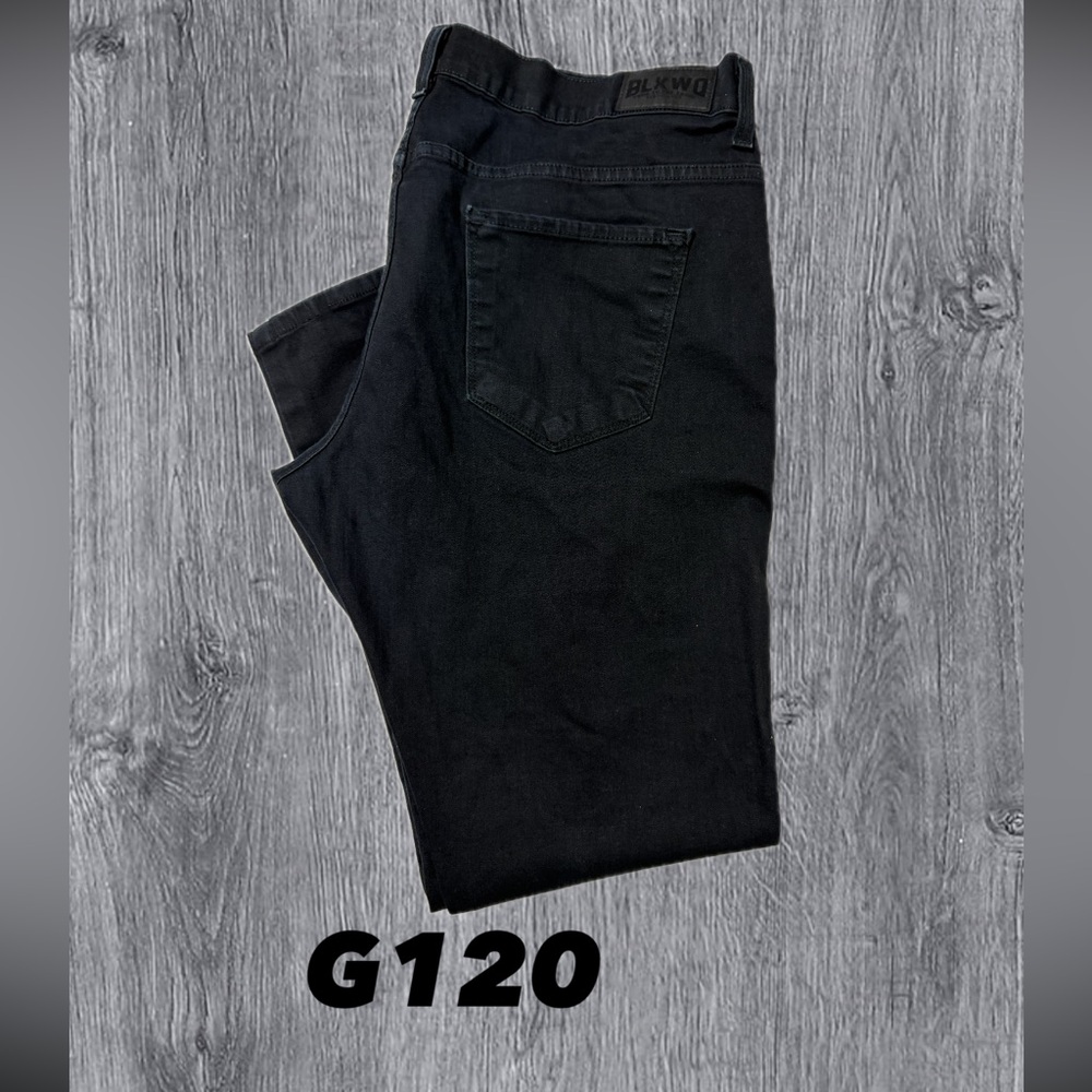BLKWO True To The Trade Men’s Black Jeans Size 40 Stretch Work G120